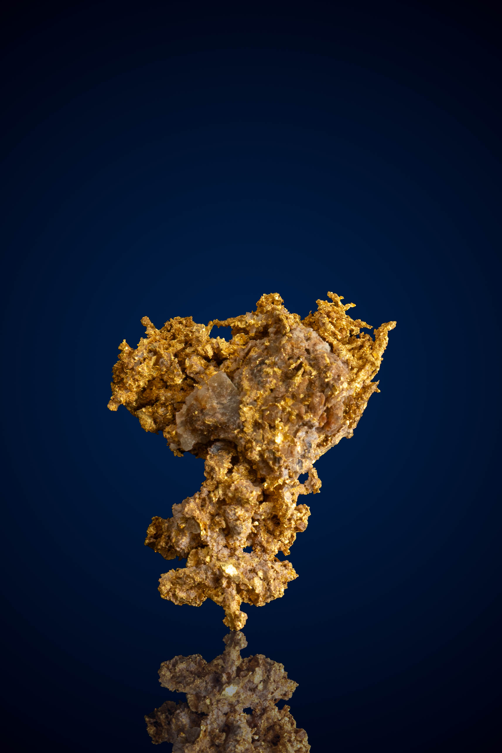 (image for) Organic, Dazzling Natural Gold Nugget with Quartz - Lost Mine, Australia - 1.86 grams